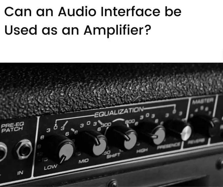 Can an Audio Interface be Used as an Amplifier?