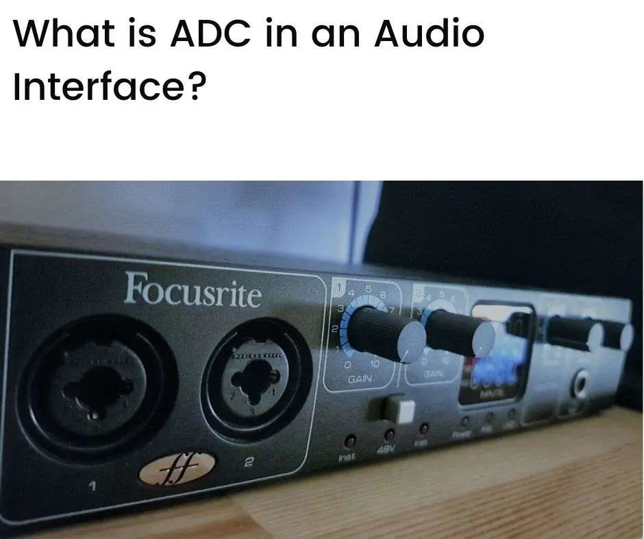 View of an audio interface
