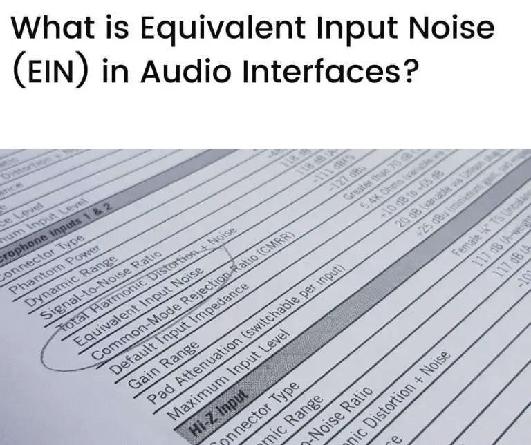 What is Equivalent Input Noise (EIN) in Audio Interfaces?