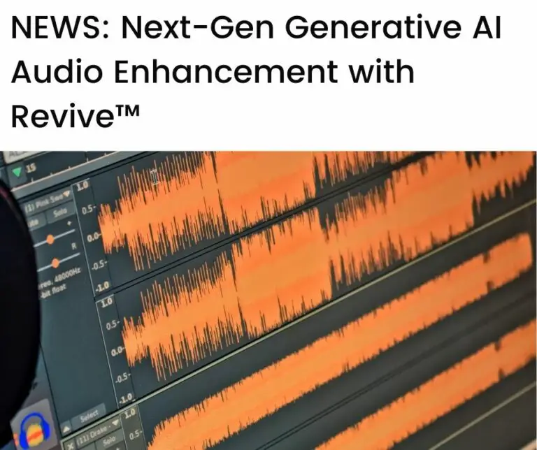 insoundz Unveils Revive™: Next-Gen Generative AI Audio Enhancement